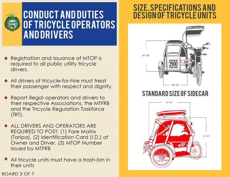 How to get a Motorized Tricycle Operator’s Permit (MTOP)